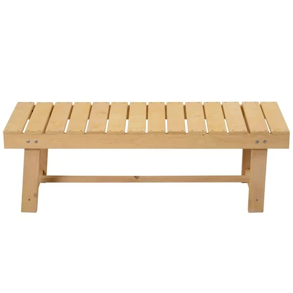 Banc En Bois Outsunny Brun De 43.25 Po L. X 13,75 Po H. 7 Banc En Bois Outsunny Brun De 43.25 Po L. X 13,75 Po H. – Image 5