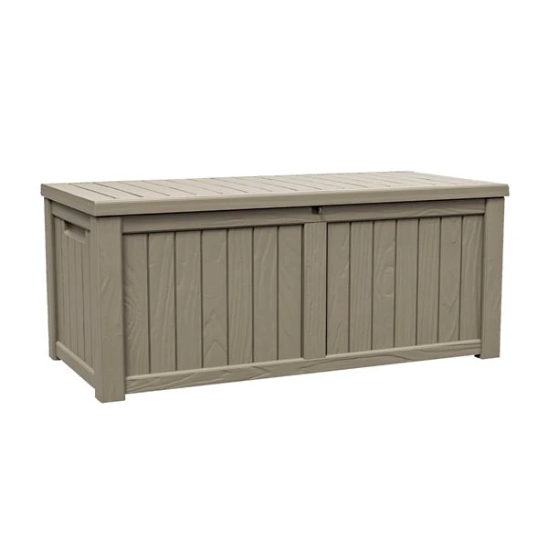 Coffre De Rangement Pour La Terrasse Outsunny En Plastique Gris De 56 Po X 26 Po, 76,6 Gal 3 Coffre De Rangement Pour La Terrasse Outsunny En Plastique Gris De 56 Po X 26 Po, 76,6 Gal