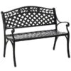 Banc En Aluminium Outsunny Noir De 40.25 Po L. X 33 Po H. -Outsunny 330896328 MainImage 001 l