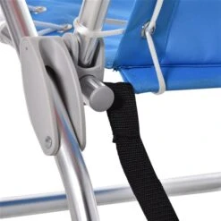 Chaise De Plage Par Outsunny Pliante, Bleu, Ensemble De 2 -Outsunny 330912505 AlternateImage3 l