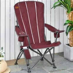 Chaise De Camping Par Outsunny Pliante, Rouge 11 Chaise De Camping Par Outsunny Pliante, Rouge -Outsunny 330912513 AlternateImage7 l