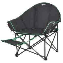 Chaise De Camping Par Outsunny Pliante, Noir Et Vert 11 Chaise De Camping Par Outsunny Pliante, Noir Et Vert -Outsunny 330912571 AlternateImage7 l