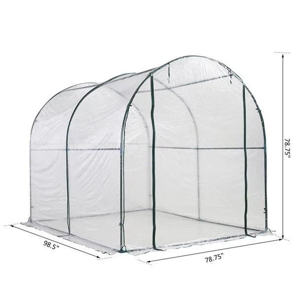 Serre-tunnel Outsunny De 6,6 Pi L. X 8,2 Pi L. X 6,6 Pi H. 5 Serre-tunnel Outsunny De 6,6 Pi L. X 8,2 Pi L. X 6,6 Pi H. – Image 3