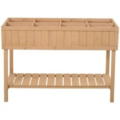 Jardinière Surélevée Outsunny De 18 po X 43 1/4 Po X 30 po En Bois Naturel Avec 8 Sections 10 Jardinière Surélevée Outsunny De 18 po X 43 1/4 Po X 30 po En Bois Naturel Avec 8 Sections -Outsunny 330928573 AlternateImage7 l