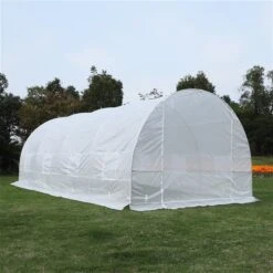 Serre-tunnel Blanche Outsunny De 19,5 Pi L. X 9,8 Pi L. X 6,8 Pi H. -Outsunny 330928585 AlternateImage1 l