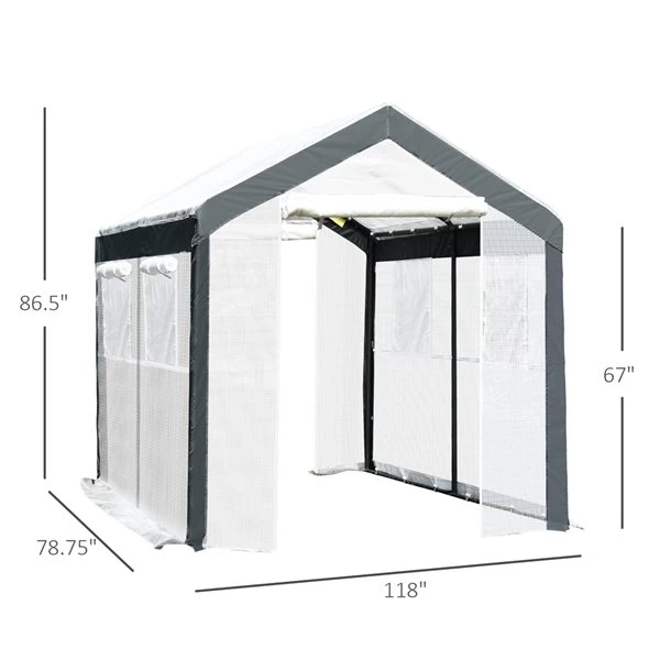Serre Outsunny De 9,8 Pi L. X 6,6 Pi L. X 6,6 Pi H. 5 Serre Outsunny De 9,8 Pi L. X 6,6 Pi L. X 6,6 Pi H. – Image 3