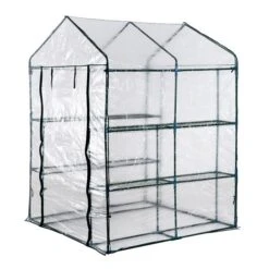 Serre Outsunny De 4,7 Pi L. X 4,7 Pi L. X 6,4 Pi H. Avec Tablettes 10 Serre Outsunny De 4,7 Pi L. X 4,7 Pi L. X 6,4 Pi H. Avec Tablettes -Outsunny 330928732 AlternateImage6 l