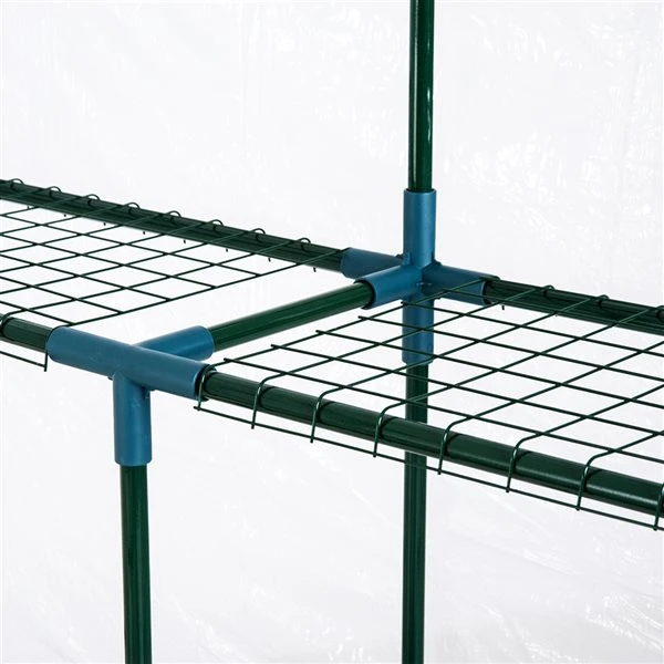 Serre Outsunny De 4,7 Pi L. X 4,7 Pi L. X 6,4 Pi H. Avec Tablettes 7 Serre Outsunny De 4,7 Pi L. X 4,7 Pi L. X 6,4 Pi H. Avec Tablettes – Image 5