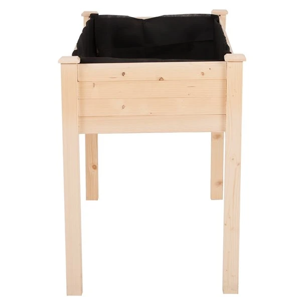 Jardinière Surélevée Outsunny De 22 1/4 Po X 48 1/4 Po X 30 po En Bois Naturel Avec Doublure Intérieure 7 Jardinière Surélevée Outsunny De 22 1/4 Po X 48 1/4 Po X 30 po En Bois Naturel Avec Doublure Intérieure – Image 5