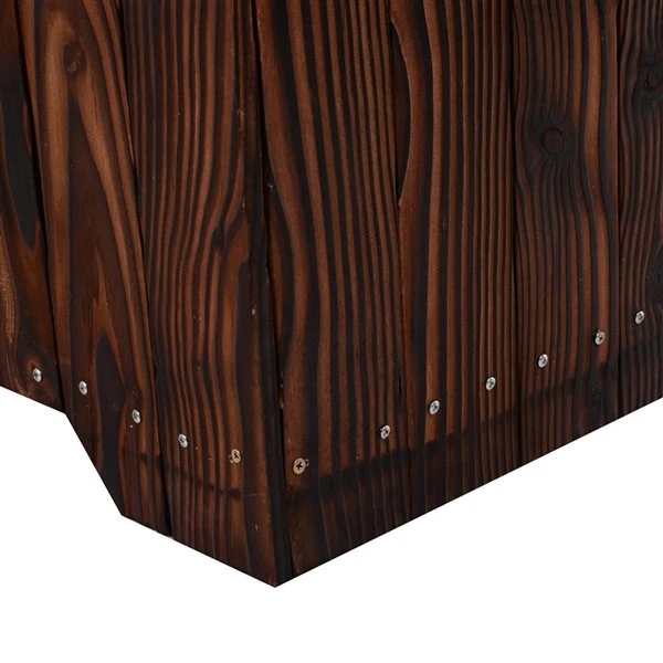 Jardinière Surélevée Outsunny De 14 1/4 Po X 37 po X 15 3/4 Po En Bois Naturel 7 Jardinière Surélevée Outsunny De 14 1/4 Po X 37 po X 15 3/4 Po En Bois Naturel – Image 5