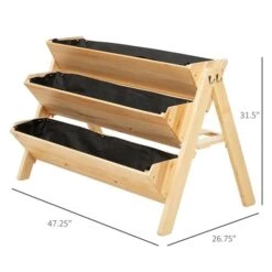 Jardinière Surélevée à 3 Niveaux Outsunny De 26 3/4 Po X 47 1/4 Po X 31 1/2 Po En Bois Naturel 9 Jardinière Surélevée à 3 Niveaux Outsunny De 26 3/4 Po X 47 1/4 Po X 31 1/2 Po En Bois Naturel -Outsunny 330928796 AlternateImage2 l