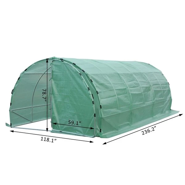 Serre-tunnel Outsunny De 19,7 Pi L. X 9,8 Pi L. X 6,6 Pi H. 5 Serre-tunnel Outsunny De 19,7 Pi L. X 9,8 Pi L. X 6,6 Pi H. – Image 3