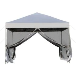 Tente à Auvent Pliable Carrée Argent Outsunny De 10 pi Avec Sac De Transport -Outsunny 330928825 AlternateImage8 l