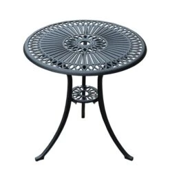 Ensemble Pour Le Patio De Style Bistro Par Outsunny Avec Cadre Noir, 3 Pièces -Outsunny 330932315 AlternateImage2 l
