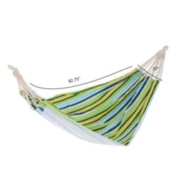 Hamac Portatif Multicolore Outsunny De 82,7 po X 57,1 po En Polyester -Outsunny 330932335 AlternateImage2 l