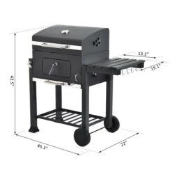 Barbecue Au Charbon Portatif Gris Outsunny De 14 1/2 Po Avec Tablette Inférieure 9 Barbecue Au Charbon Portatif Gris Outsunny De 14 1/2 Po Avec Tablette Inférieure -Outsunny 330932353 AlternateImage2 l