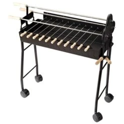 Barbecue Au Charbon Portatif Noir 2-en-1 Outsunny De 12 po Avec Brochettes 10 Barbecue Au Charbon Portatif Noir 2-en-1 Outsunny De 12 po Avec Brochettes -Outsunny 330932362 AlternateImage6 l