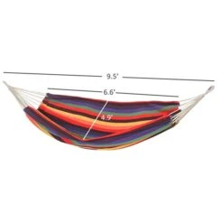 Hamac Multicolore Outsunny De 114 po X 59 po En Polyester Avec Sac De Transport 9 Hamac Multicolore Outsunny De 114 po X 59 po En Polyester Avec Sac De Transport -Outsunny 330932388 AlternateImage2 l