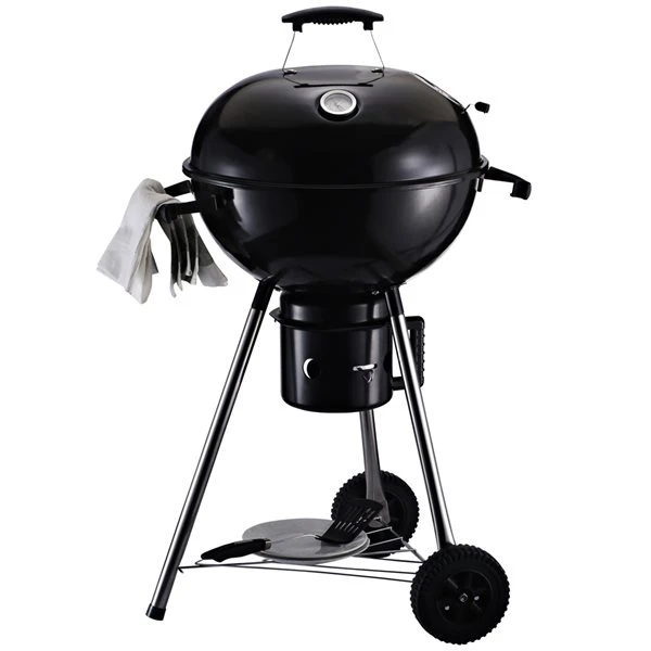 Barbecue Australien Au Charbon Autoportant Noir Outsunny De 18 1/2 Po Avec Roulettes 7 Barbecue Australien Au Charbon Autoportant Noir Outsunny De 18 1/2 Po Avec Roulettes – Image 5
