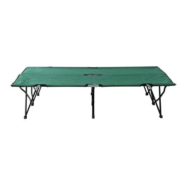 Très Grand Lit De Camp Pliant Par Outsunny En Polyester Vert Pour 2 personnes 6 Très Grand Lit De Camp Pliant Par Outsunny En Polyester Vert Pour 2 personnes – Image 4