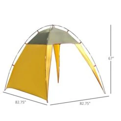 Tente En Dôme Outsunny En Polyester Jaune 9 Tente En Dôme Outsunny En Polyester Jaune -Outsunny 330932445 AlternateImage2 l
