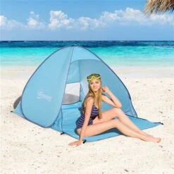 Tente En Dôme Outsunny En Polyester Bleu 8 Tente En Dôme Outsunny En Polyester Bleu -Outsunny 330932450 AlternateImage1 l