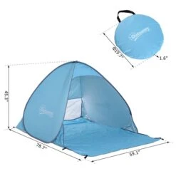 Tente En Dôme Outsunny En Polyester Bleu 9 Tente En Dôme Outsunny En Polyester Bleu -Outsunny 330932450 AlternateImage2 l