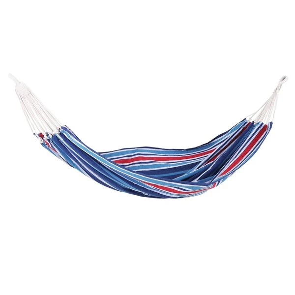 Hamac Portatif Bleu Pour 2 Personnes Outsunny De 82,7 po X 59,1 po En Coton 3 Hamac Portatif Bleu Pour 2 Personnes Outsunny De 82,7 po X 59,1 po En Coton