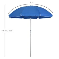 Parasol De Plage Par Outsunny De 6 pi Bleu 9 Parasol De Plage Par Outsunny De 6 pi Bleu -Outsunny 330932455 AlternateImage2 l