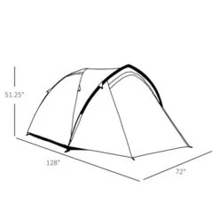 Tente De Camping Outsunny En Polyester Vert Avec Vestibule 8 Tente De Camping Outsunny En Polyester Vert Avec Vestibule -Outsunny 330932458 AlternateImage2 l