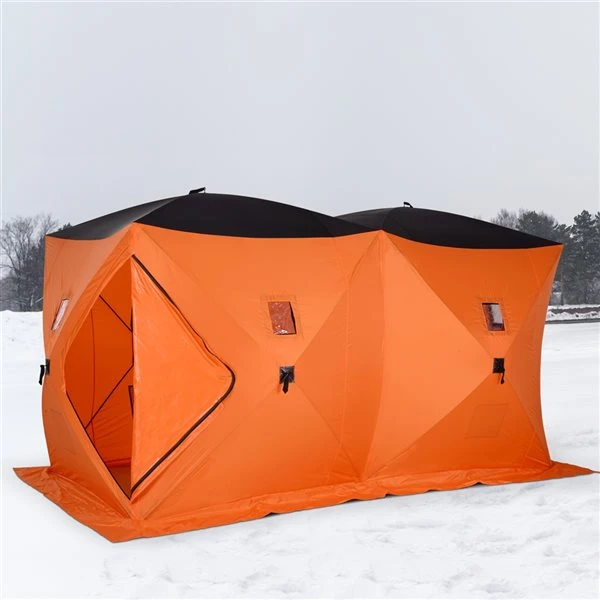 Tente De Pêche Sur Glace Outsunny Portable En Oxford Pour 8 Personnes 4 Tente De Pêche Sur Glace Outsunny Portable En Oxford Pour 8 Personnes – Image 2