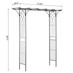 Tonnelle De Jardin Outsunny De 20,5 Pi L. X 82,5 Pi H., Noir 9 Tonnelle De Jardin Outsunny De 20,5 Pi L. X 82,5 Pi H., Noir -Outsunny 330932464 AlternateImage2 l