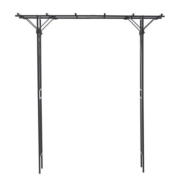 Tonnelle De Jardin Outsunny De 20,5 Pi L. X 82,5 Pi H., Noir 6 Tonnelle De Jardin Outsunny De 20,5 Pi L. X 82,5 Pi H., Noir – Image 4