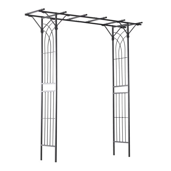 Tonnelle De Jardin Outsunny De 20,5 Pi L. X 82,5 Pi H., Noir 7 Tonnelle De Jardin Outsunny De 20,5 Pi L. X 82,5 Pi H., Noir – Image 5