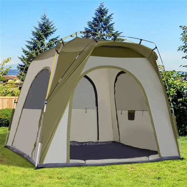 Tente En Dôme Outsunny En Polyester Pour 5 Personnes 4 Tente En Dôme Outsunny En Polyester Pour 5 Personnes – Image 2