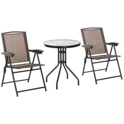 Ensemble Pour Le Patio Par Outsunny De Style Bistro Avec Cadre Brun, 3 Pièces 10 Ensemble Pour Le Patio Par Outsunny De Style Bistro Avec Cadre Brun, 3 Pièces -Outsunny 330932473 AlternateImage6 l