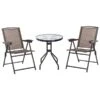 Ensemble Pour Le Patio Par Outsunny De Style Bistro Avec Cadre Brun, 3 Pièces -Outsunny 330932473 MainImage 001 l