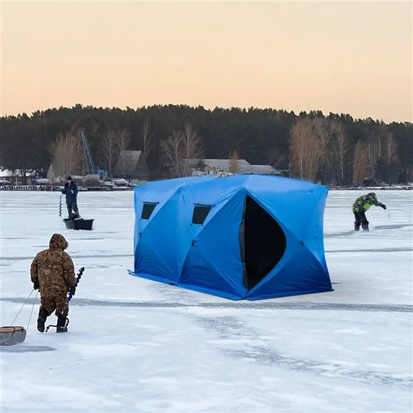 Tente De Pêche Sur Glace Portable Outsunny En Oxford Pour 8 Personnes 4 Tente De Pêche Sur Glace Portable Outsunny En Oxford Pour 8 Personnes – Image 2