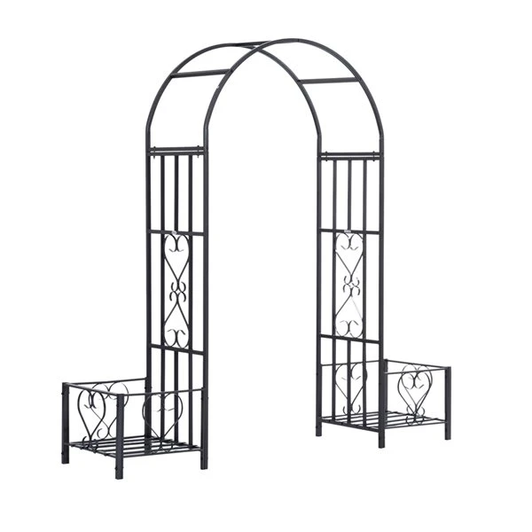 Tonnelle De Jardin Outsunny De 19,7 Pi L. X 81,1 Pi H., Noir 7 Tonnelle De Jardin Outsunny De 19,7 Pi L. X 81,1 Pi H., Noir – Image 5