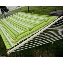 Hamac Vert Atworth Par Outsunny De 75 po X 55 po En Coton Avec Oreiller Amovible 9 Hamac Vert Atworth Par Outsunny De 75 po X 55 po En Coton Avec Oreiller Amovible -Outsunny 330932481 AlternateImage3 l