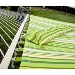 Hamac Vert Atworth Par Outsunny De 75 po X 55 po En Coton Avec Oreiller Amovible 11 Hamac Vert Atworth Par Outsunny De 75 po X 55 po En Coton Avec Oreiller Amovible -Outsunny 330932481 AlternateImage5 l