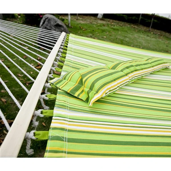 Hamac Vert Atworth Par Outsunny De 75 po X 55 po En Coton Avec Oreiller Amovible 7 Hamac Vert Atworth Par Outsunny De 75 po X 55 po En Coton Avec Oreiller Amovible – Image 5