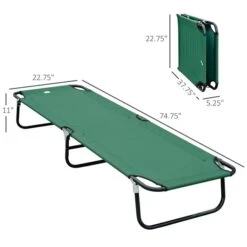 Grand Lit De Camp Pliant Et Portable Par Outsunny En Polyester Vert 9 Grand Lit De Camp Pliant Et Portable Par Outsunny En Polyester Vert -Outsunny 330932506 AlternateImage2 l