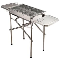 Barbecue Au Charbon Pliable Outsunny En Acier Inoxydable Avec Tablette Latérale Amovible 11 Barbecue Au Charbon Pliable Outsunny En Acier Inoxydable Avec Tablette Latérale Amovible -Outsunny 330932514 AlternateImage8 l