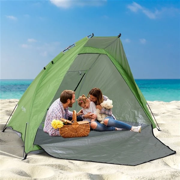 Tente De Camping Outsunny En Polyester Pour 3 Personnes 4 Tente De Camping Outsunny En Polyester Pour 3 Personnes – Image 2