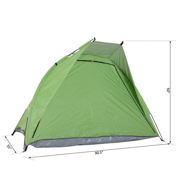 Tente De Camping Outsunny En Polyester Pour 3 Personnes 5 Tente De Camping Outsunny En Polyester Pour 3 Personnes – Image 3