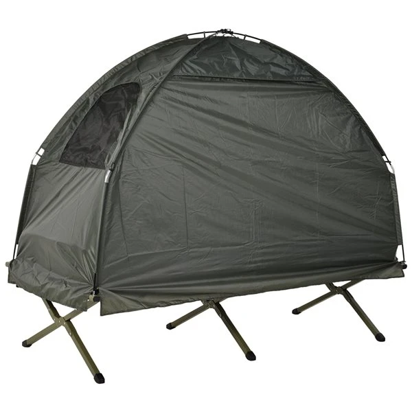 Tente Et Lit De Camp Outsunny Portables En Polyester Avec Sac De Couchage 5 Tente Et Lit De Camp Outsunny Portables En Polyester Avec Sac De Couchage – Image 3