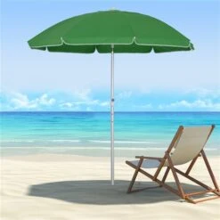 Parasol De Plage Par Outsunny De 6 pi Vert -Outsunny 330932539 AlternateImage8 l