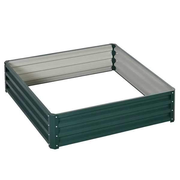 Jardinière Surélevée Outsunny Verte De 47,25 Po L. X 47,5 Po L. X 11, 75 Po H. 3 Jardinière Surélevée Outsunny Verte De 47,25 Po L. X 47,5 Po L. X 11, 75 Po H.