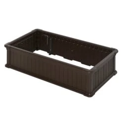 Jardinière Surélevée Outsunny Brune De 23,5 Po L. X 48,5 Po L. X 11,75 Po H.